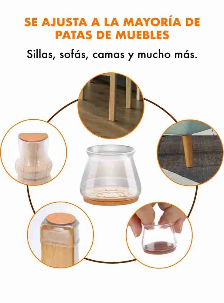 Protectores Para Patas de Sillas y Muebles - Imagen 6